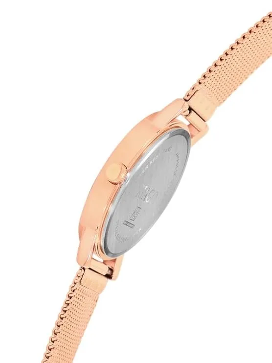 RIAGO Golden Strap with Golden Dial for Women