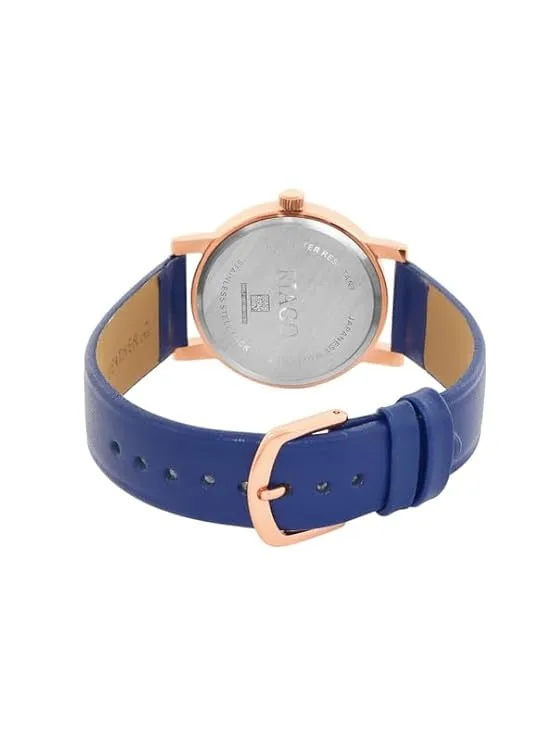 Riago Analogue Blue Strap with Blue Dial Wrist Watches for Women