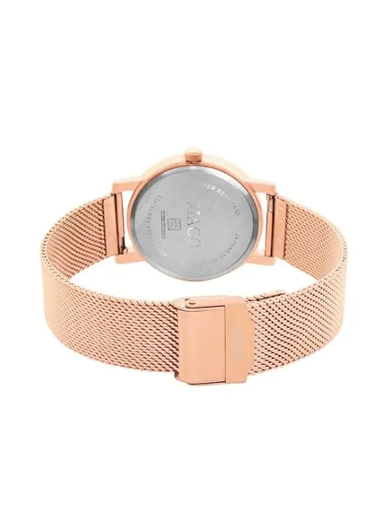 RIAGO Golden Strap with Golden Dial for Women